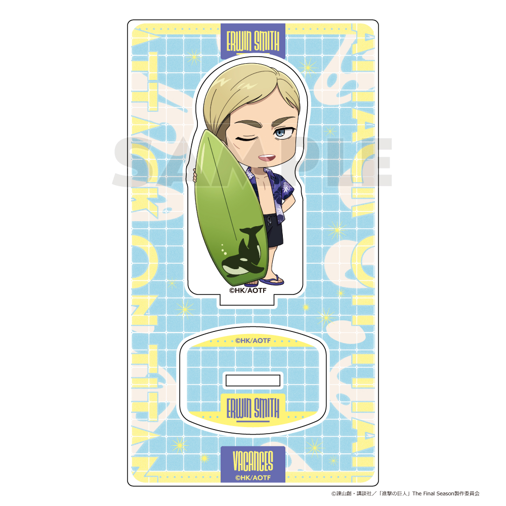 "Attack on Titan" Acrylic Stand Erwin / Vacation