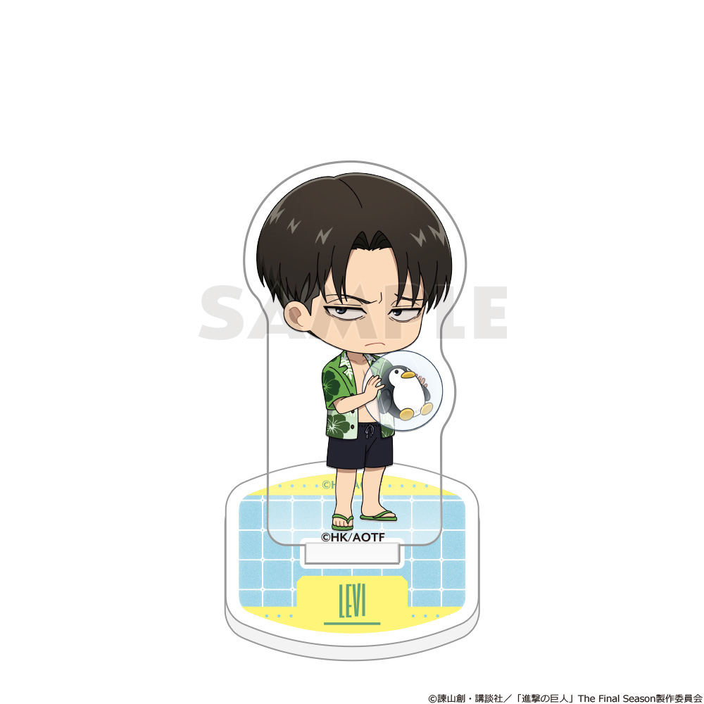 "Attack on Titan" Acrylic Stand Levi / Vacation