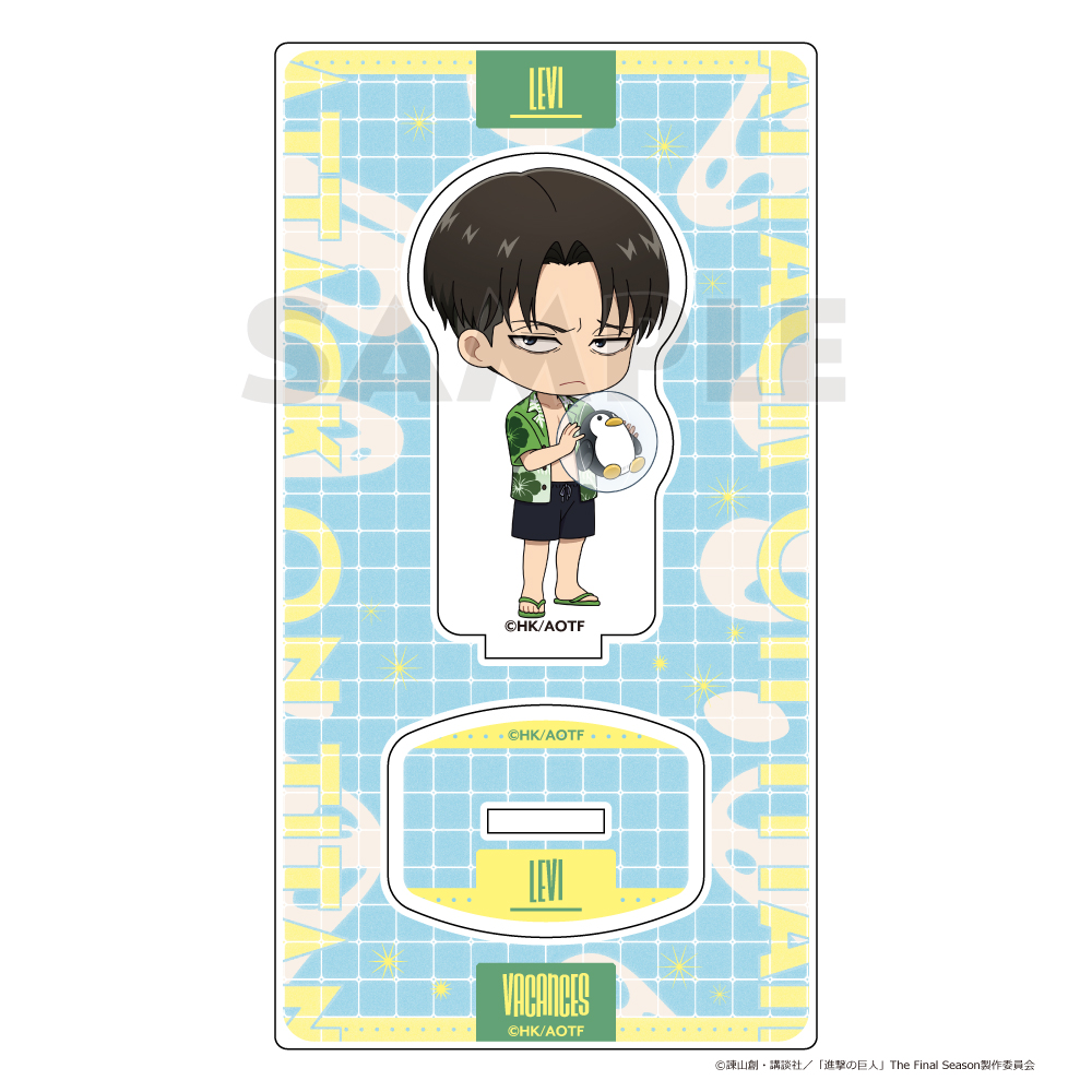 "Attack on Titan" Acrylic Stand Levi / Vacation