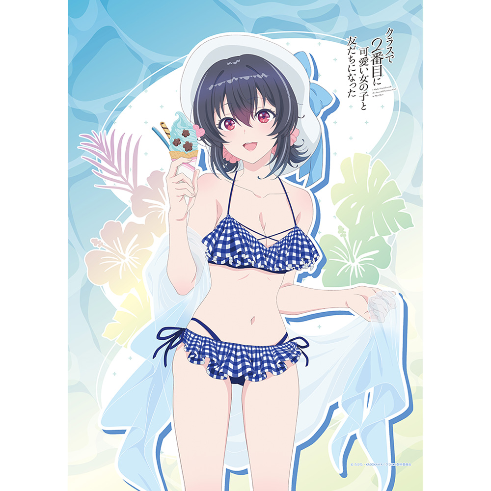 "I Made Friends with the Second Prettiest Girl in My Class" Original Illustration B2 Tapestry Asanagi Umi / Swimwear W Suede
