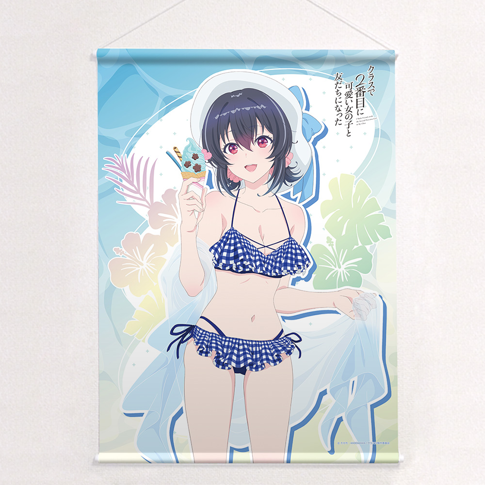 "I Made Friends with the Second Prettiest Girl in My Class" Original Illustration B2 Tapestry Asanagi Umi / Swimwear W Suede