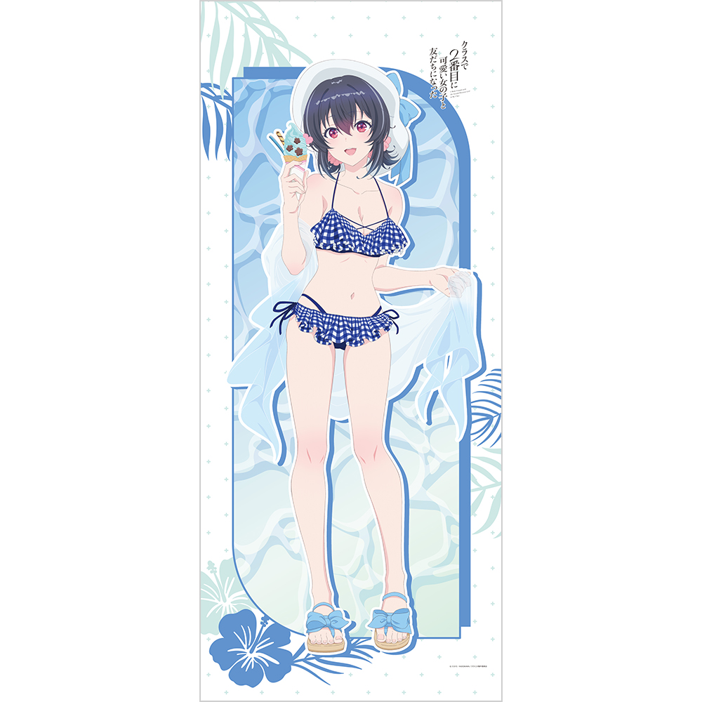 "I Made Friends with the Second Prettiest Girl in My Class" Original Illustration Extra Large Tapestry Asanagi Umi / Swimwear