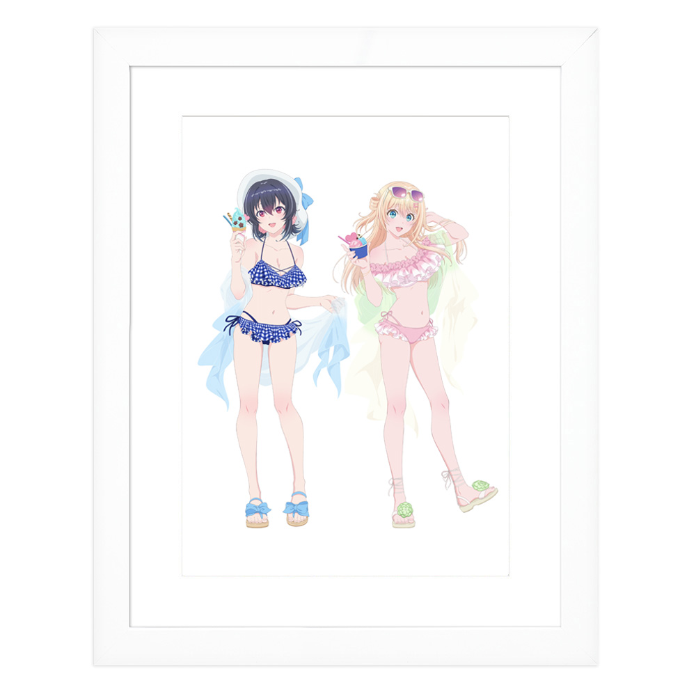 "I Made Friends with the Second Prettiest Girl in My Class" Original Illustration Chara Fine Graph Swimwear A4