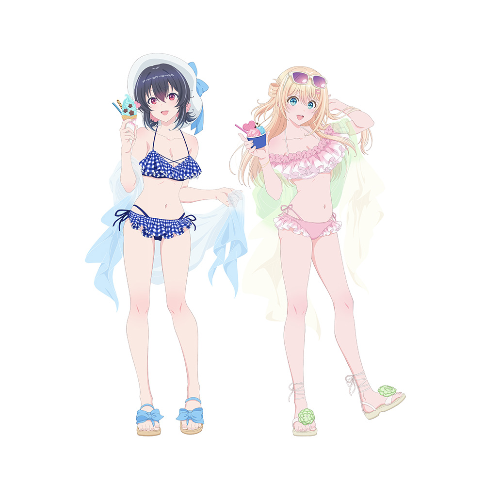 "I Made Friends with the Second Prettiest Girl in My Class" Original Illustration Chara Fine Graph Swimwear A4