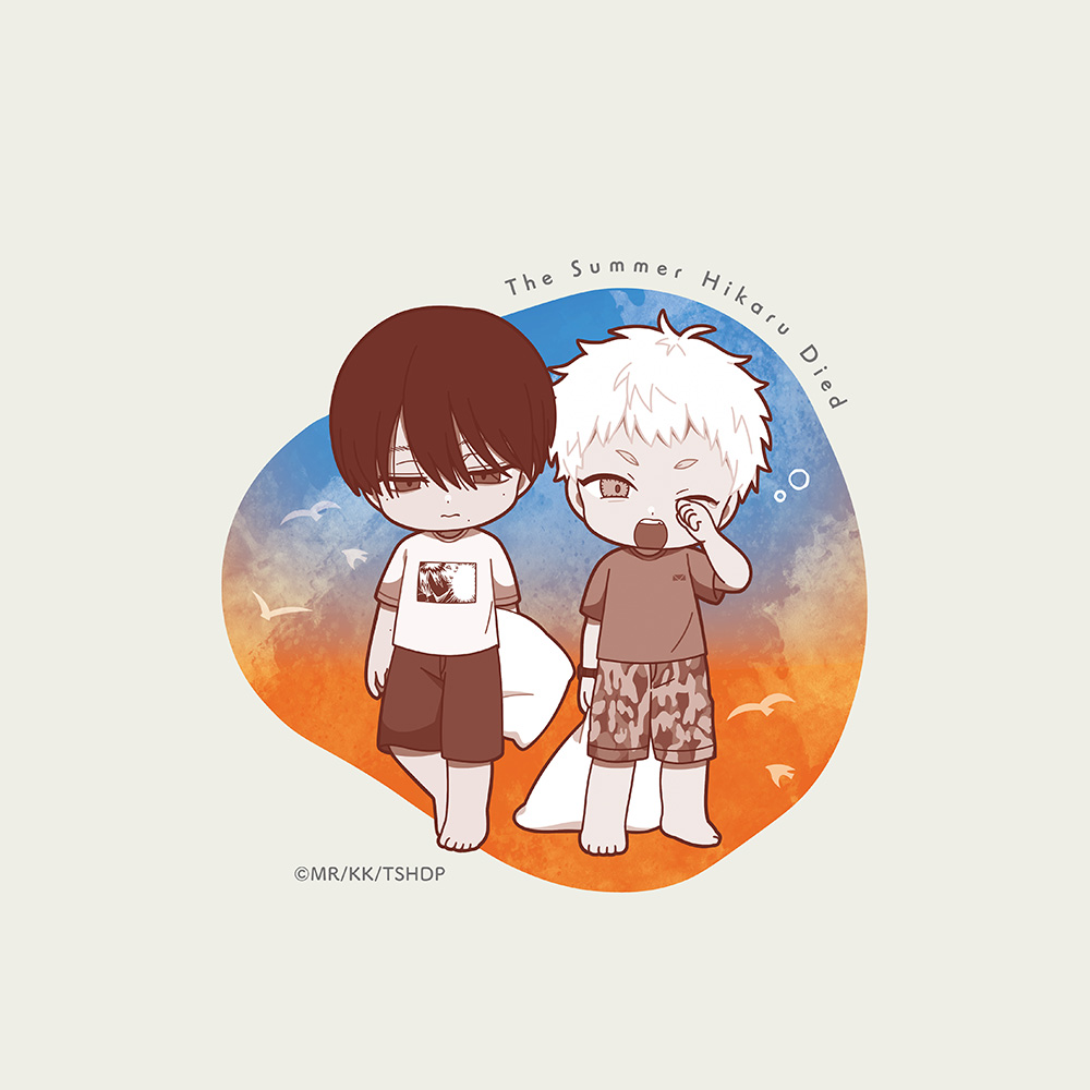 "The Summer Hikaru Died" Mini Chara Tote Bag Yoshiki & Hikaru / Oyasumi