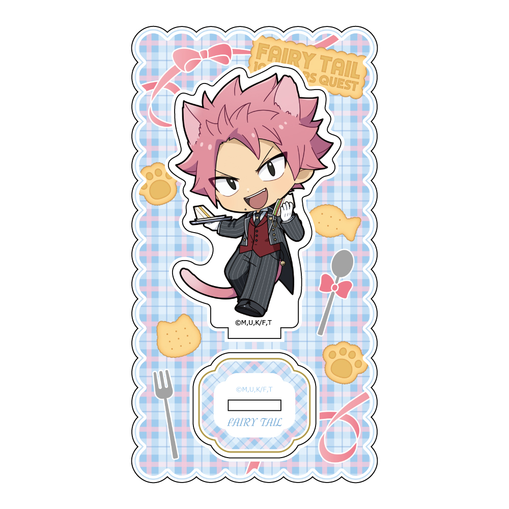 "Fairy Tail 100 Years Quest" Acrylic Stand Natsu / Cat Ear Server Outfit
