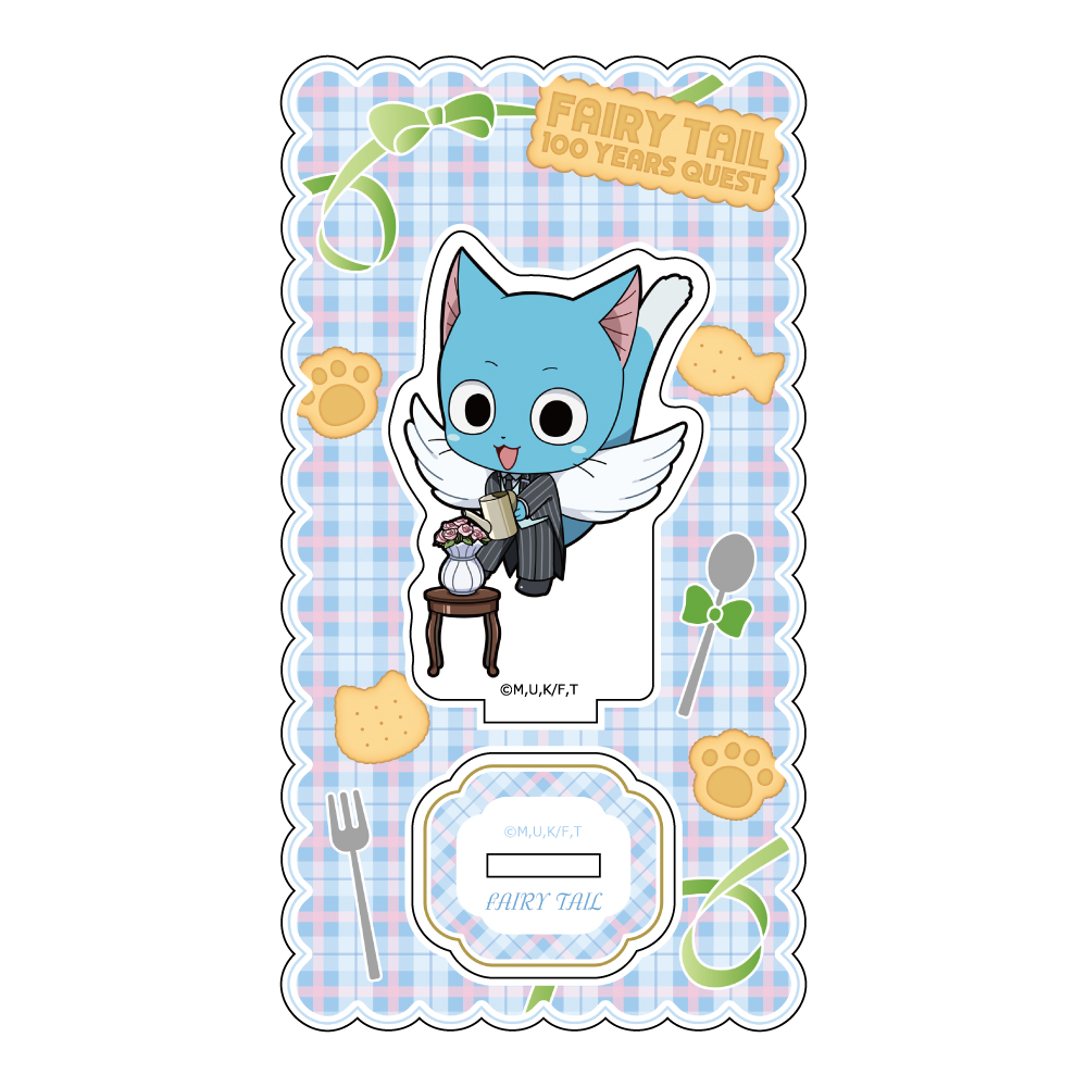 "Fairy Tail 100 Years Quest" Acrylic Stand Happy / Cat Ear Server Outfit