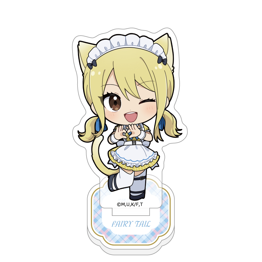 "Fairy Tail 100 Years Quest" Acrylic Stand Lucy / Cat Ear Server Outfit