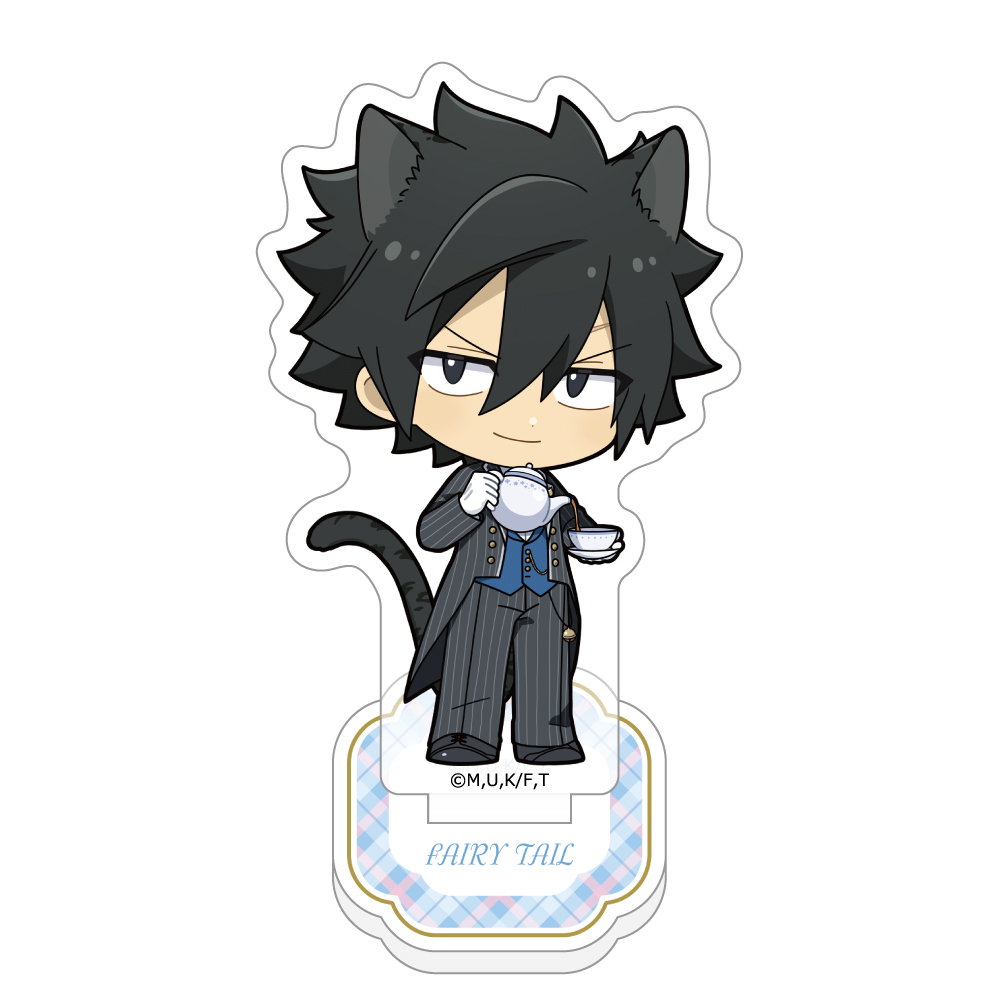 "Fairy Tail 100 Years Quest" Acrylic Stand Gray / Cat Ear Server Outfit
