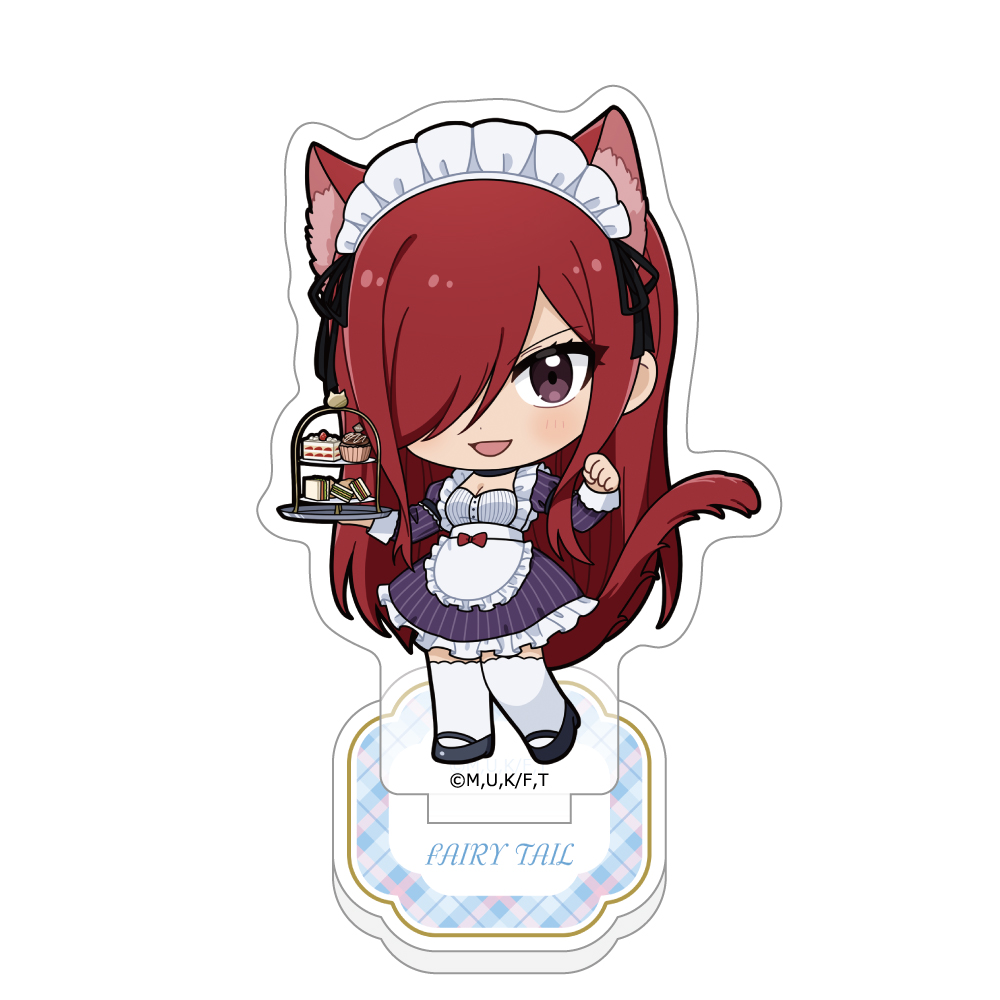 "Fairy Tail 100 Years Quest" Acrylic Stand Erza / Cat Ear Server Outfit