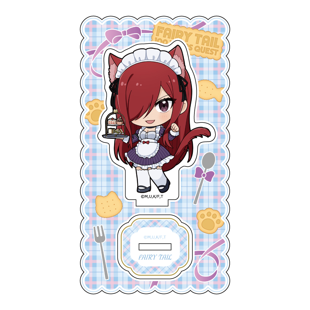 "Fairy Tail 100 Years Quest" Acrylic Stand Erza / Cat Ear Server Outfit