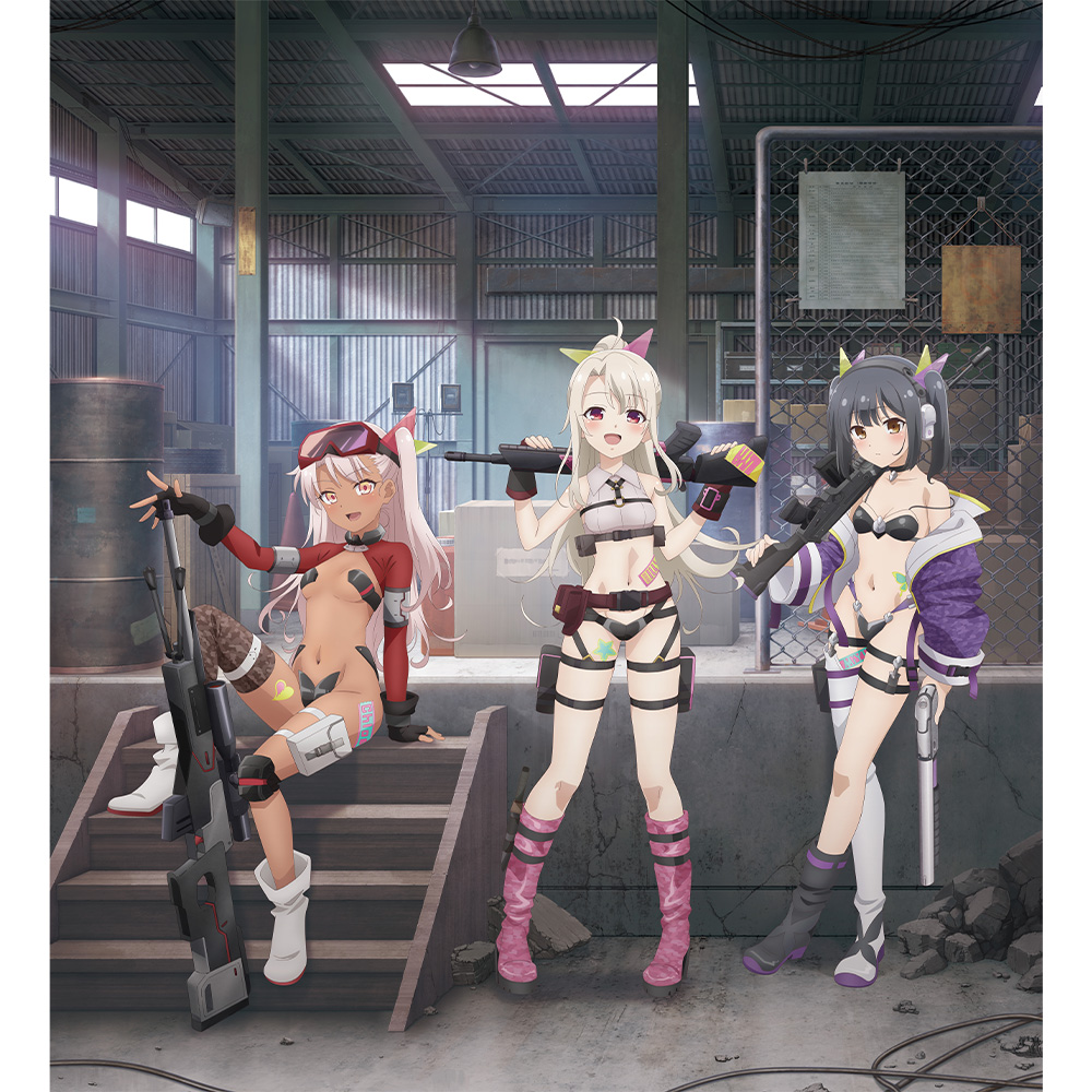 "Fate/kaleid liner Prisma Illya: Licht - The Nameless Girl" Original Illustration Replicate Genga Illya & Miyu & Chloe / Military