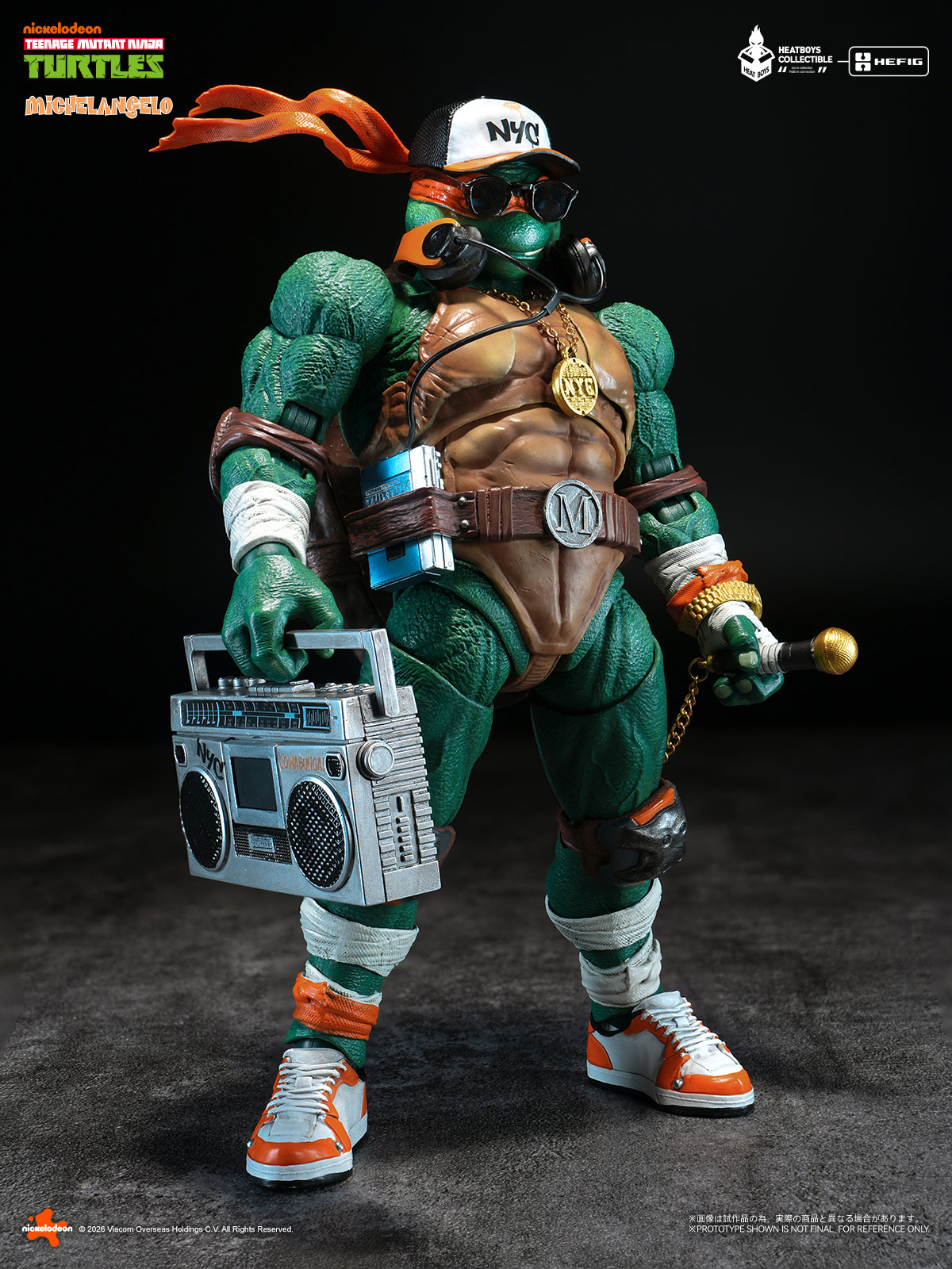 HEATBOYS HB0105 "TEENAGE MUTANT NINJA TURTLES" MICHELANGELO ALLOY ACTION FIGURE DELUXE EDITION