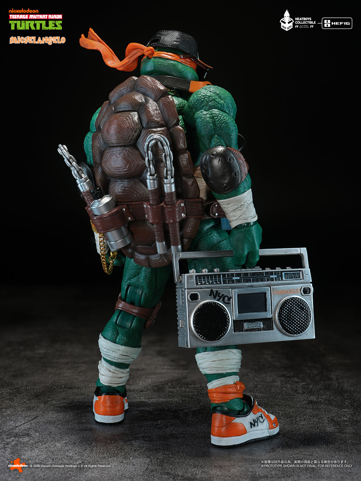 HEATBOYS HB0105 "TEENAGE MUTANT NINJA TURTLES" MICHELANGELO ALLOY ACTION FIGURE DELUXE EDITION