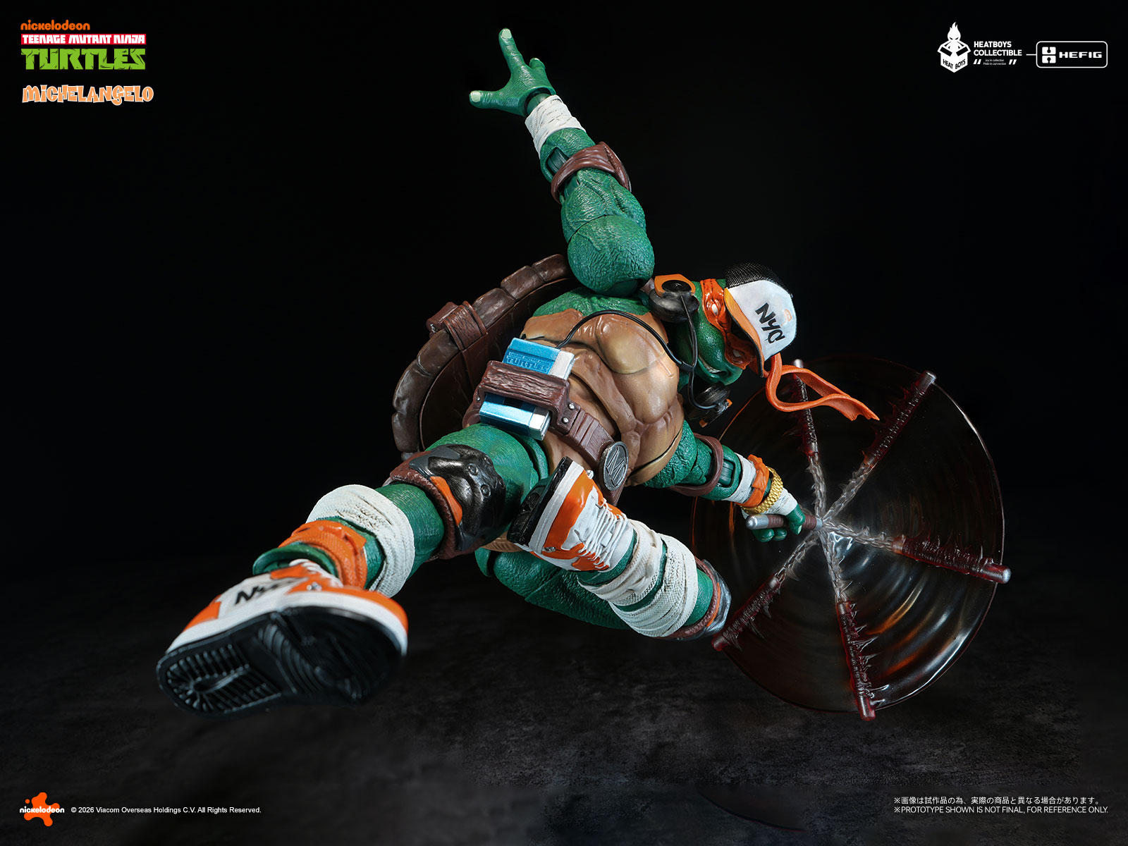 HEATBOYS HB0105 "TEENAGE MUTANT NINJA TURTLES" MICHELANGELO ALLOY ACTION FIGURE DELUXE EDITION
