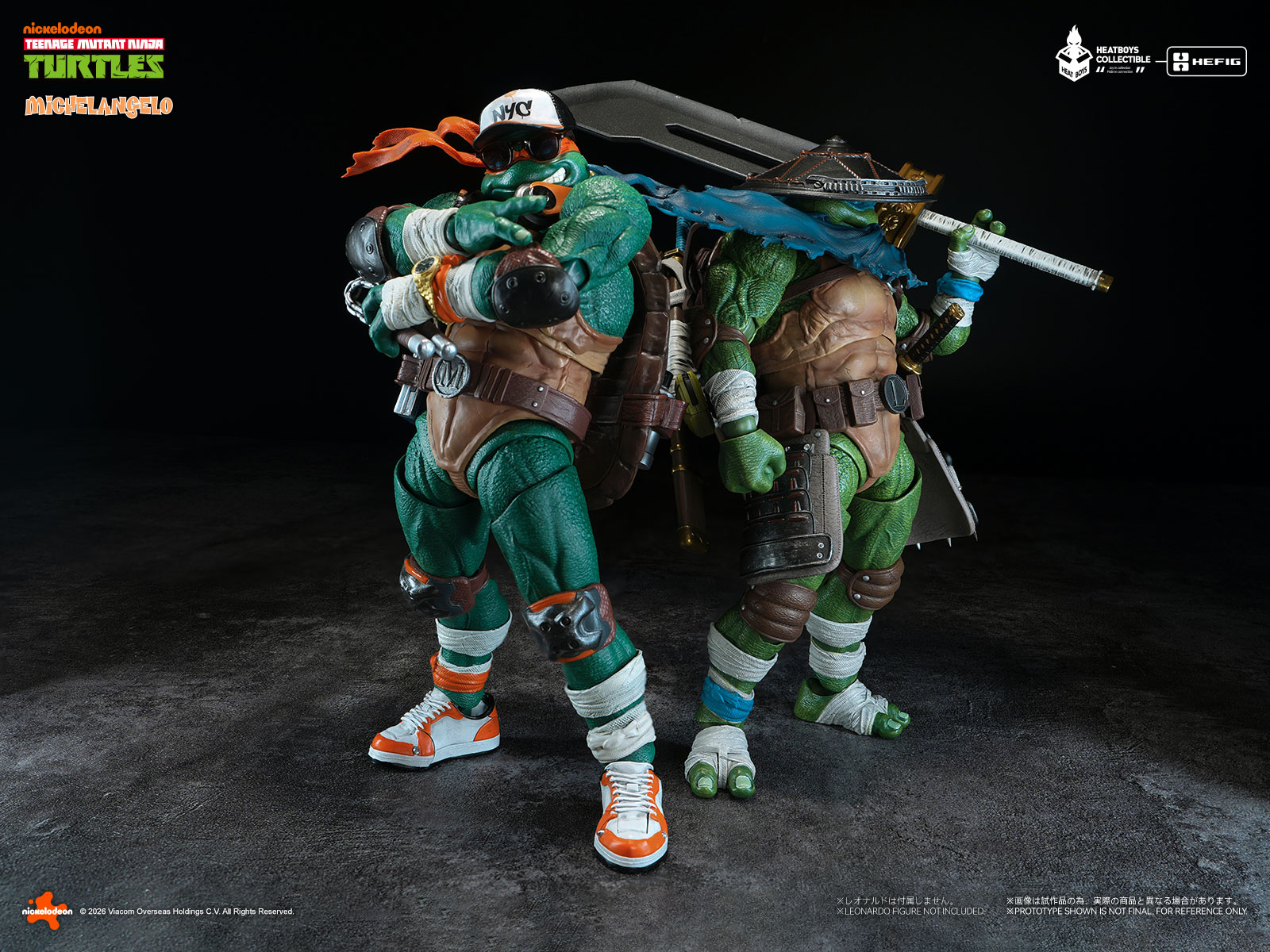 HEATBOYS HB0105 "TEENAGE MUTANT NINJA TURTLES" MICHELANGELO ALLOY ACTION FIGURE DELUXE EDITION