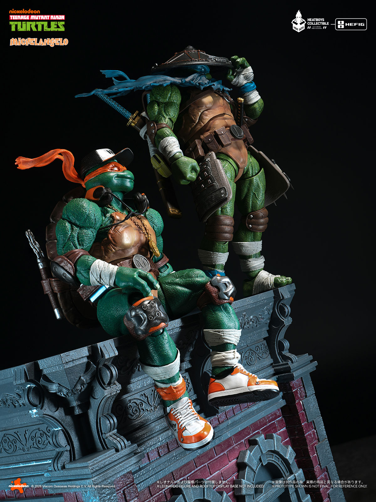 HEATBOYS HB0105 "TEENAGE MUTANT NINJA TURTLES" MICHELANGELO ALLOY ACTION FIGURE DELUXE EDITION