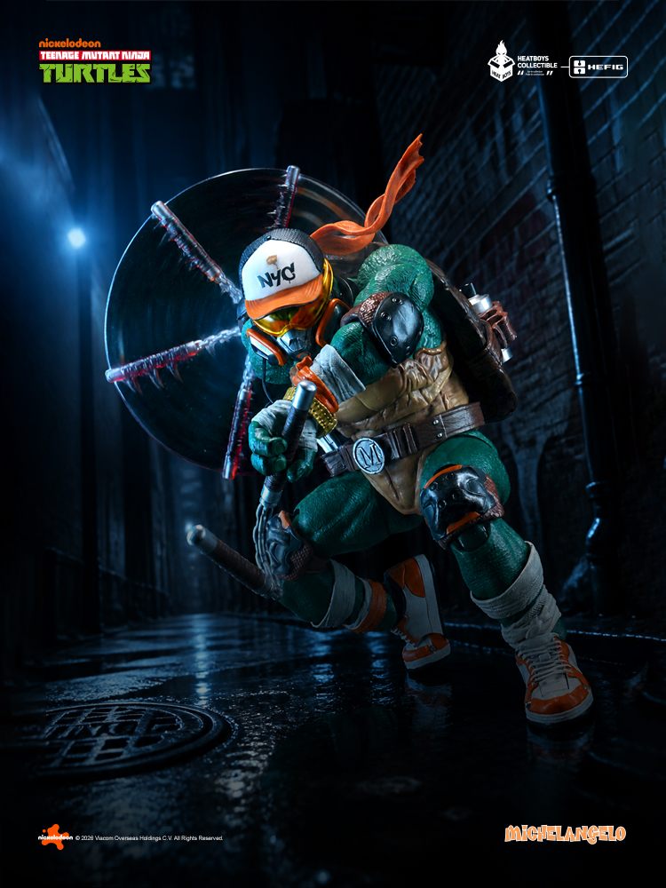 HEATBOYS HB0105 "TEENAGE MUTANT NINJA TURTLES" MICHELANGELO ALLOY ACTION FIGURE DELUXE EDITION
