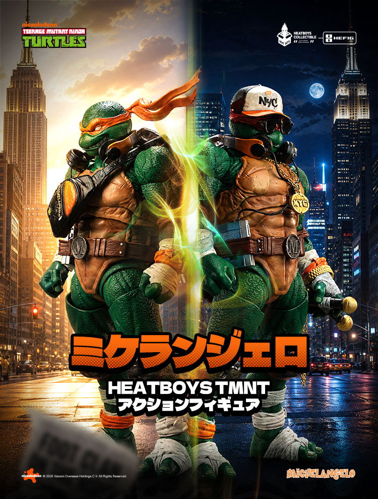 HEATBOYS HB0105 "TEENAGE MUTANT NINJA TURTLES" MICHELANGELO ALLOY ACTION FIGURE DELUXE EDITION