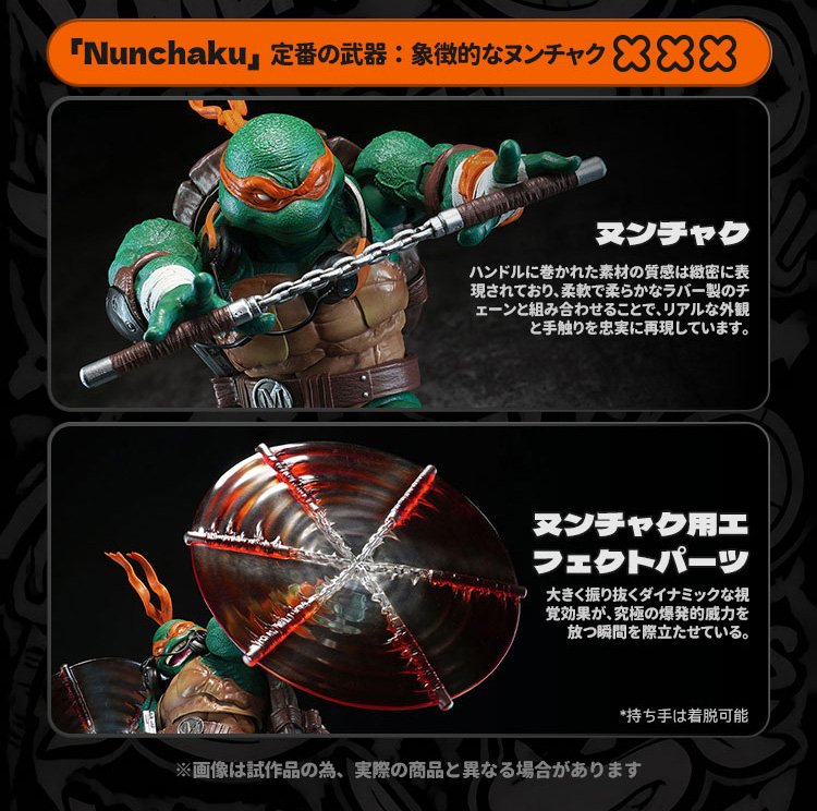 HEATBOYS HB0105 "TEENAGE MUTANT NINJA TURTLES" MICHELANGELO ALLOY ACTION FIGURE DELUXE EDITION