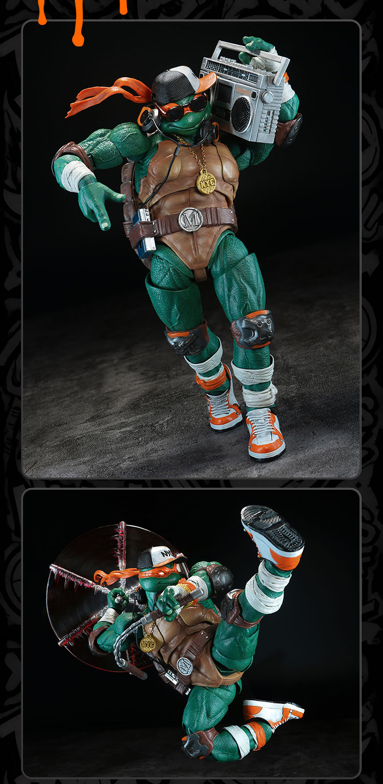 HEATBOYS HB0105 "TEENAGE MUTANT NINJA TURTLES" MICHELANGELO ALLOY ACTION FIGURE DELUXE EDITION