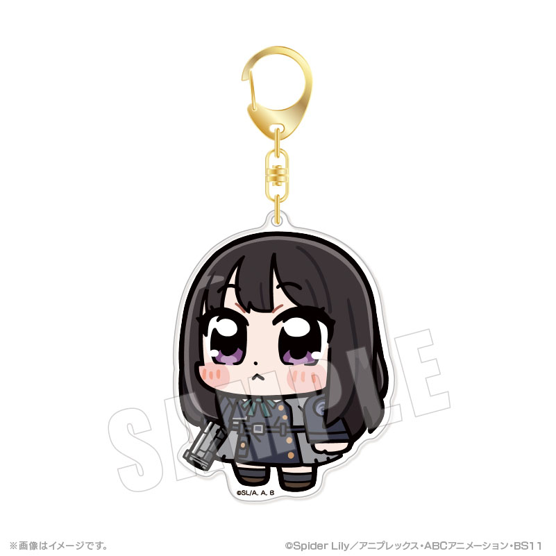 "Lycoris Recoil" Bkub Big Acrylic Key Chain 02 Inoue Takina (Uniform Ver.)