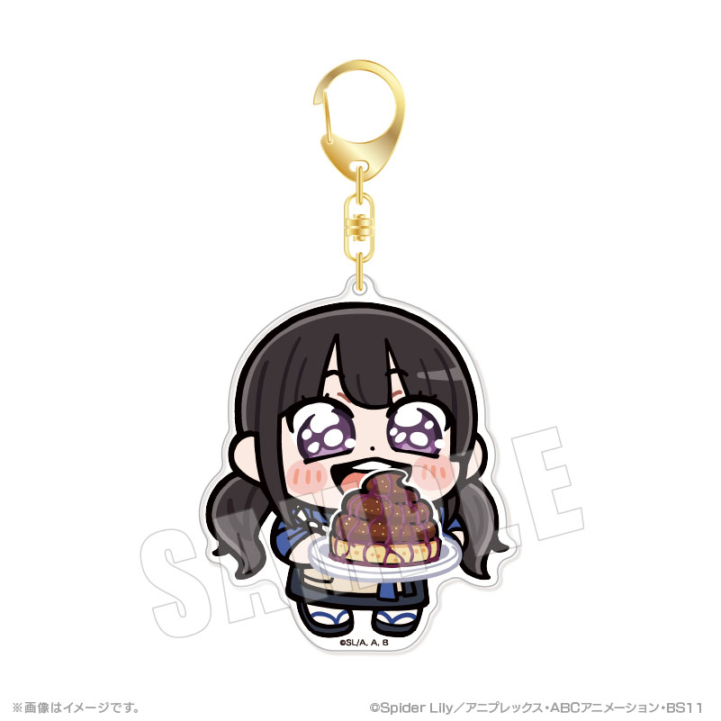 "Lycoris Recoil" Bkub Big Acrylic Key Chain 04 Inoue Takina (Cafe LycoReco Ver.)