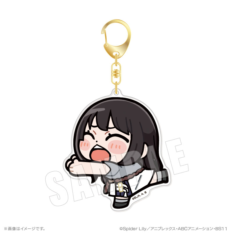 "Lycoris Recoil" Bkub Big Acrylic Key Chain 06 Inoue Takina (Summer Clothes Ver.)