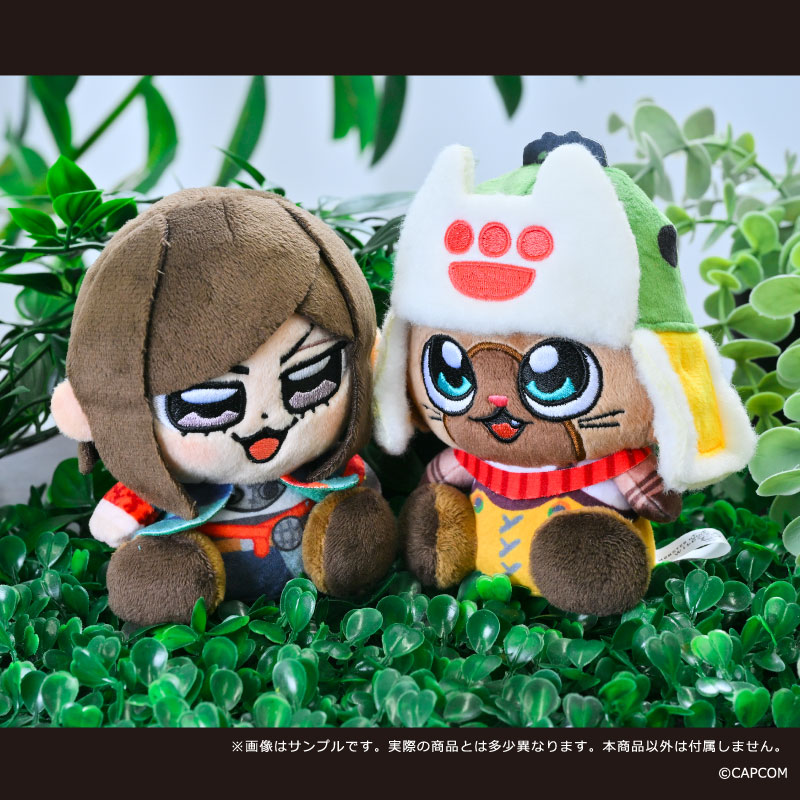"Monster Hunter Wilds" x Bkub Plush Mascot Palico Hope Set