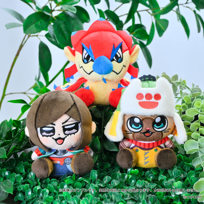 "Monster Hunter Wilds" x Bkub Plush Mascot Palico Hope Set