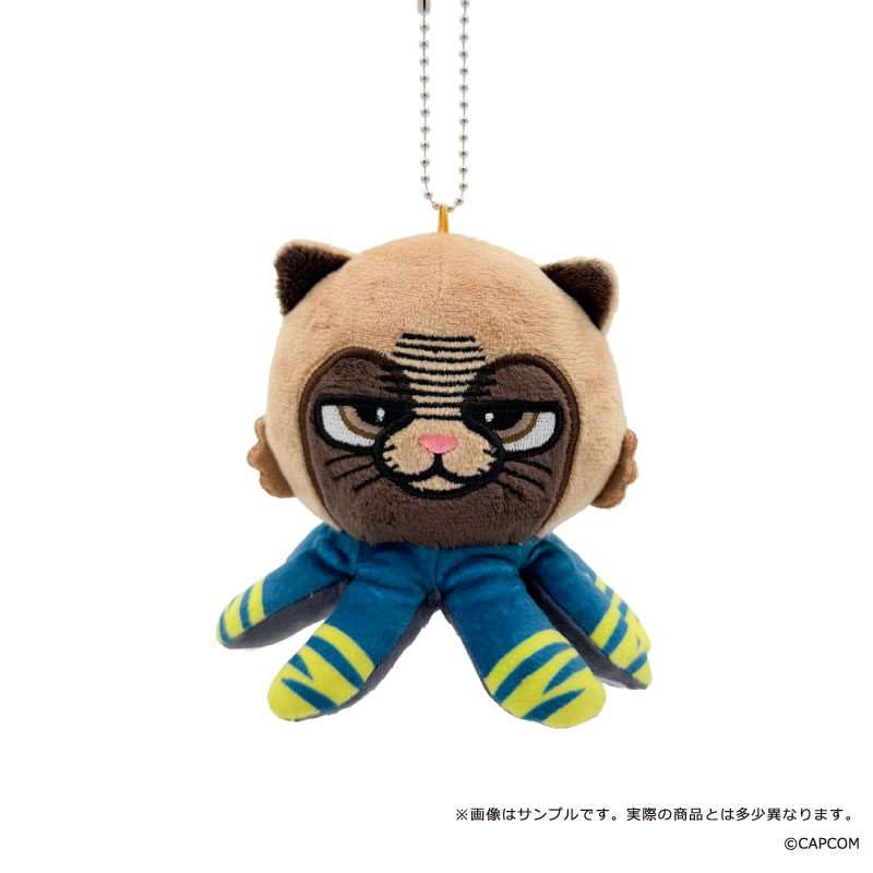 "Monster Hunter Wilds" x Bkub Plush Mascot Palico Nu Udra Set