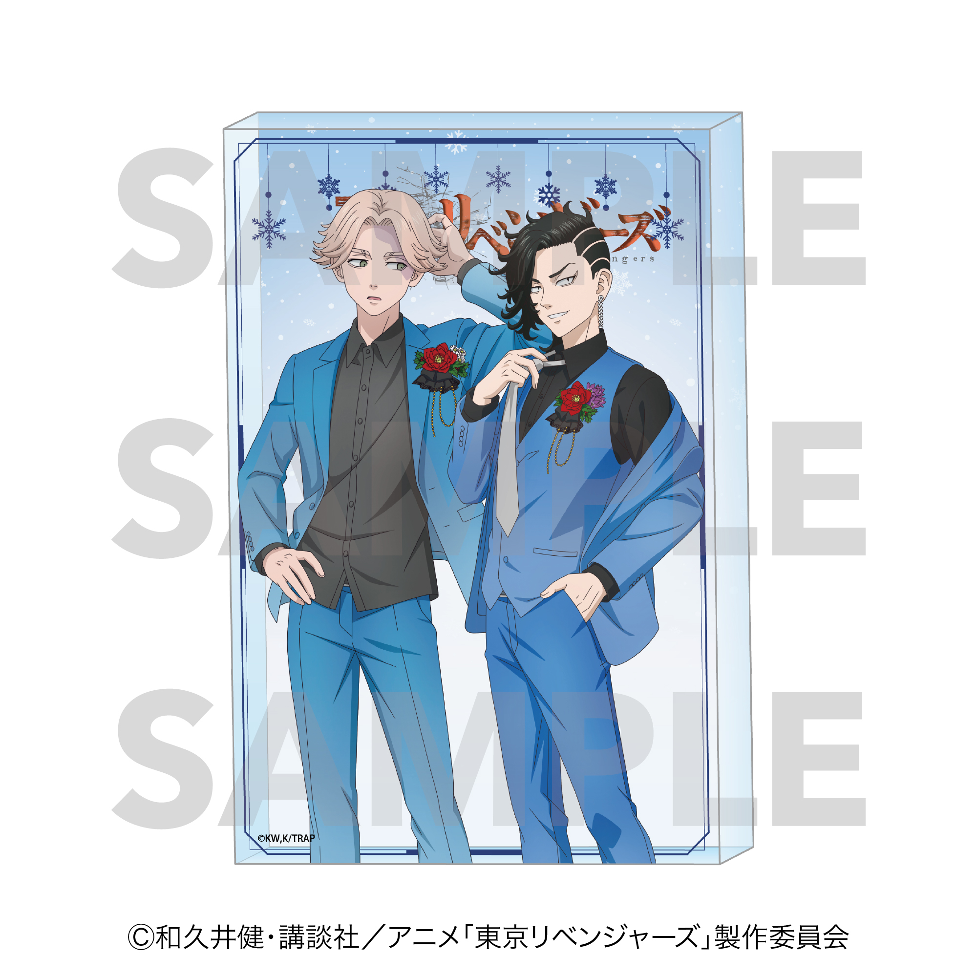 "Tokyo Revengers" Snow Globe Style Acrylic Block C Inui Seishu & Kokonoi Hajime