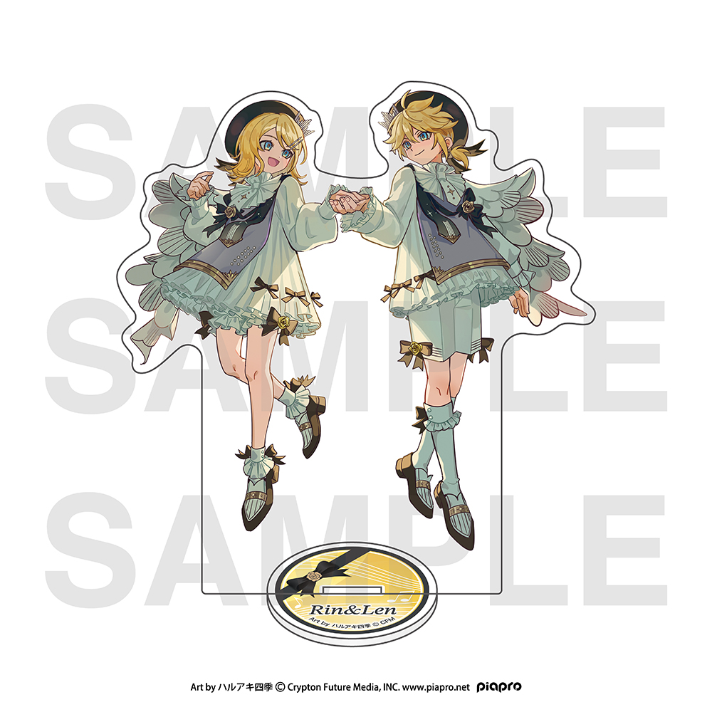Piapro Characters Hatsune Miku Symphony Collaboration Cafe 10th Anniversary Party Life-size Acrylic Stand Kagamine Rin & Kagamine Len