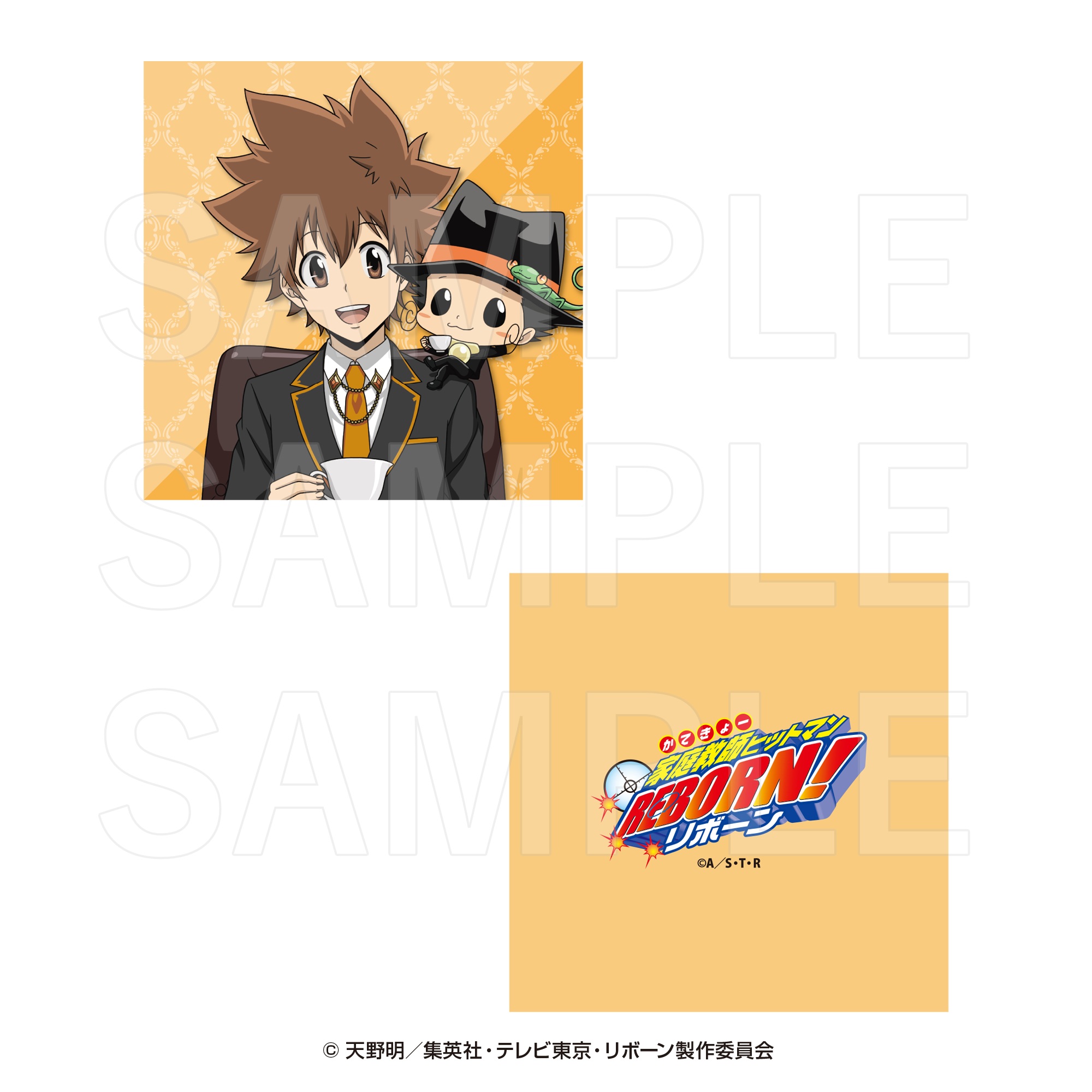 "Reborn!" Die-cut Cushion Reborn & Sawada Tsunayoshi