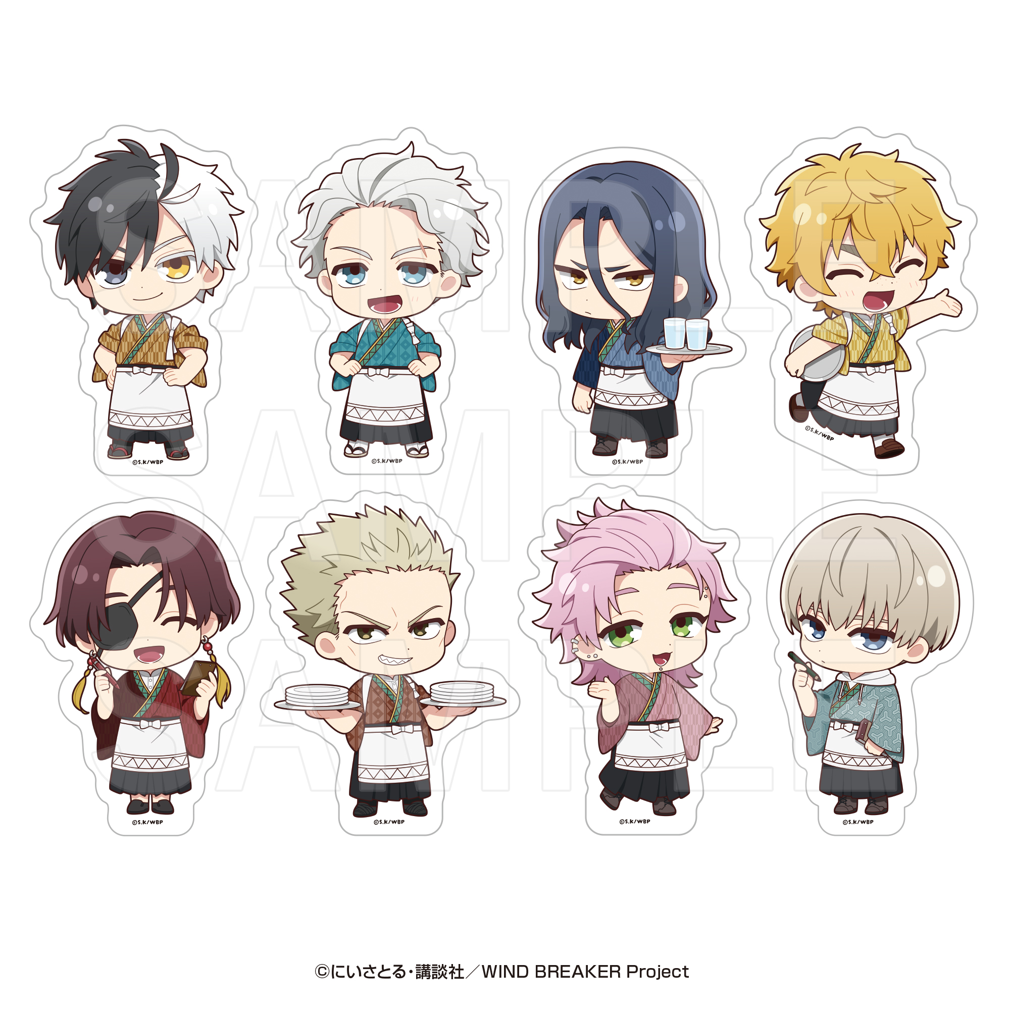 "Wind Breaker" in E-DINER Die-cut Sticker Set (8 Pieces)