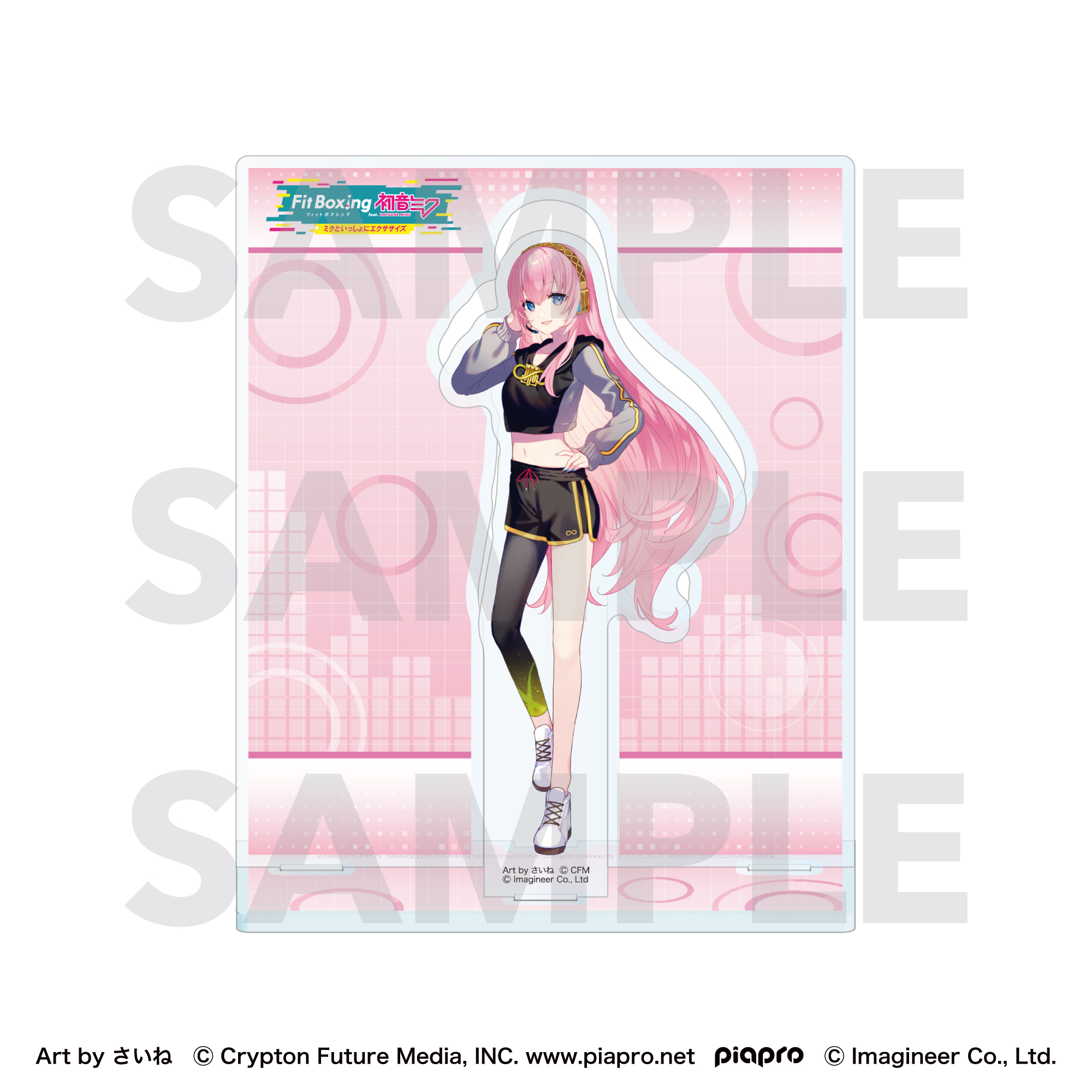 Piapro Characters Fit Boxing feat. Hatsune Miku Art by Saine Acrylic Stand Megurine Luka