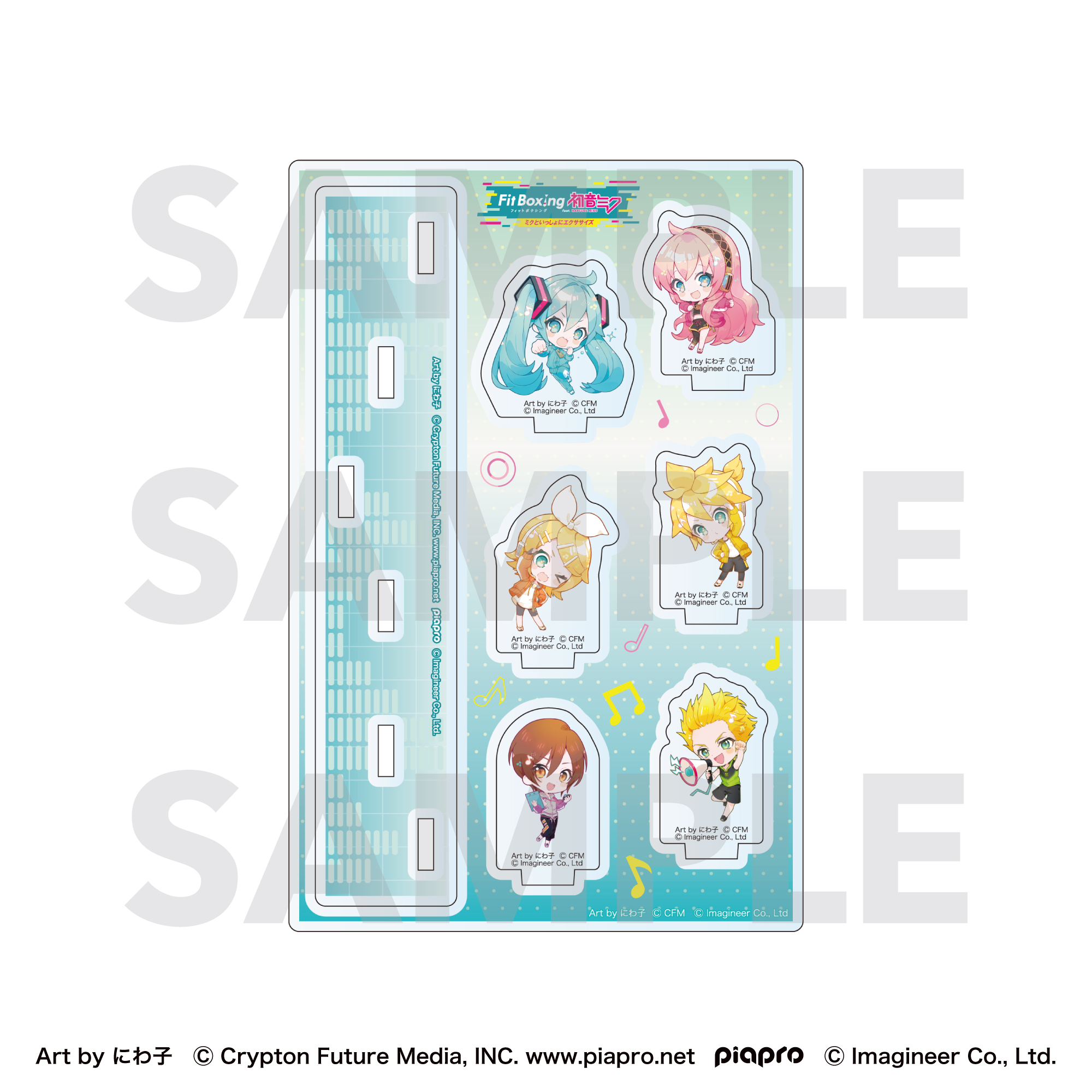 Piapro Characters Fit Boxing feat. Hatsune Miku Art by Niwako Acrylic Stand Deformed Character Set
