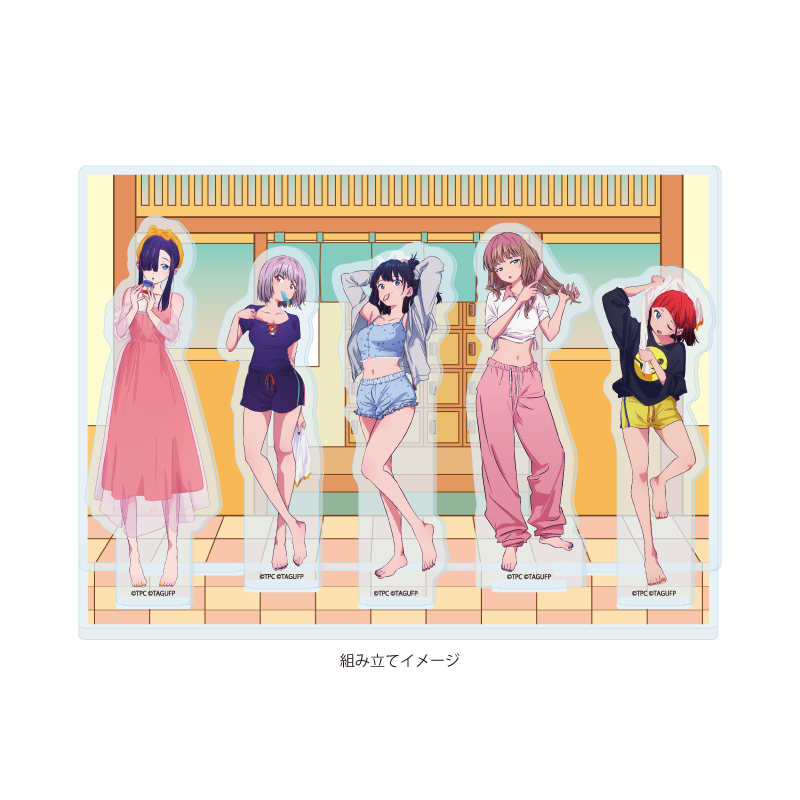 Acrylic Diorama "GRIDMAN UNIVERSE" 03 Group Design After Bath Ver. (Original Illustration)