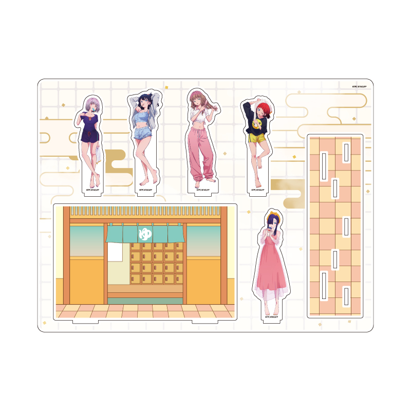 Acrylic Diorama "GRIDMAN UNIVERSE" 03 Group Design After Bath Ver. (Original Illustration)