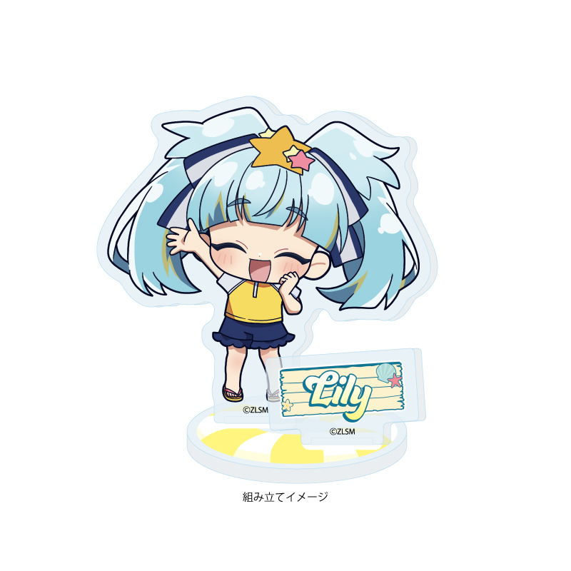 Acrylic Stand Plate "Zombie Land Saga: Yumeginga Paradise" 06 Hoshikawa Lily Swimwear Ver. (Mini Character Illustration)