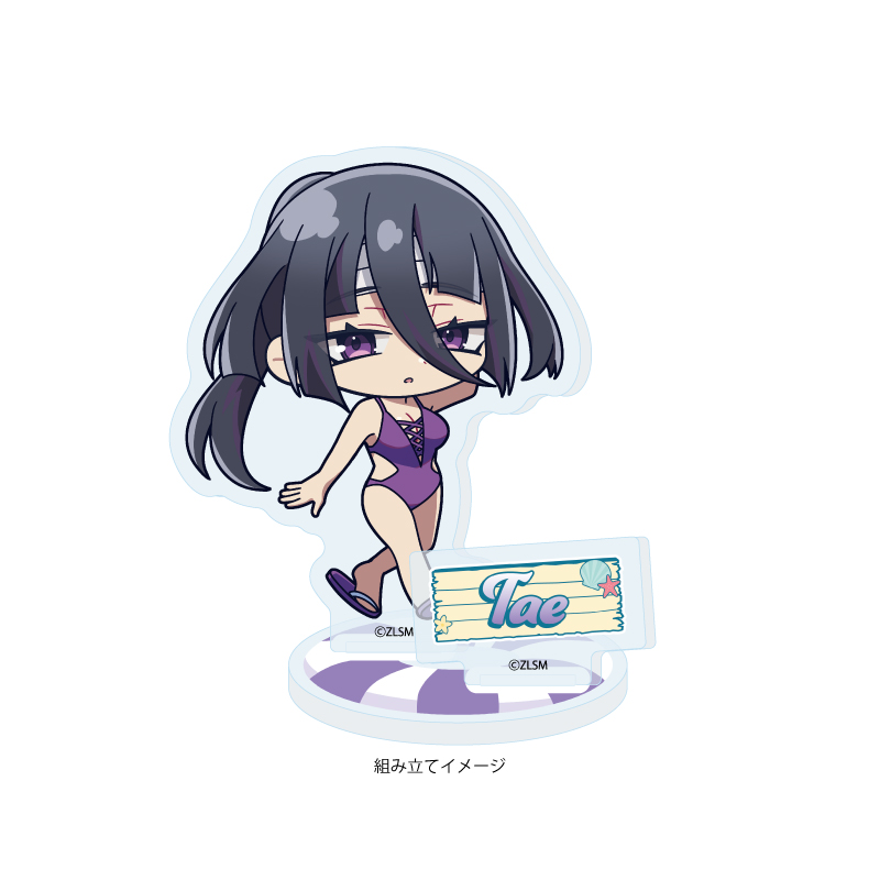 Acrylic Stand Plate "Zombie Land Saga: Yumeginga Paradise" 07 Yamada Tae Swimwear Ver. (Mini Character Illustration)