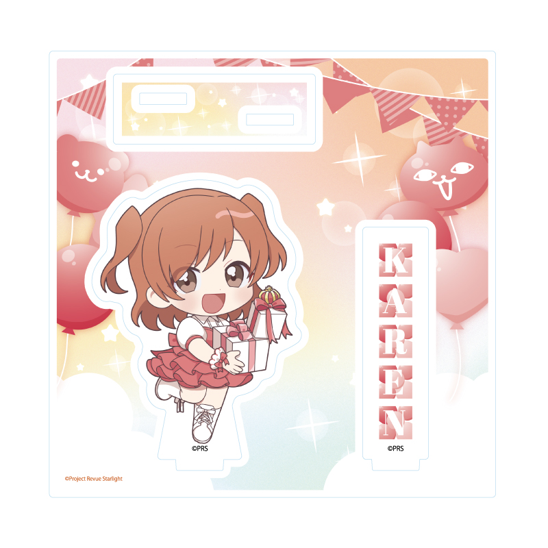 Acrylic Stand Plate "Shojo Kageki Revue Starlight" 01 Aijo Karen Celebration Ver. (Mini Character Illustration)