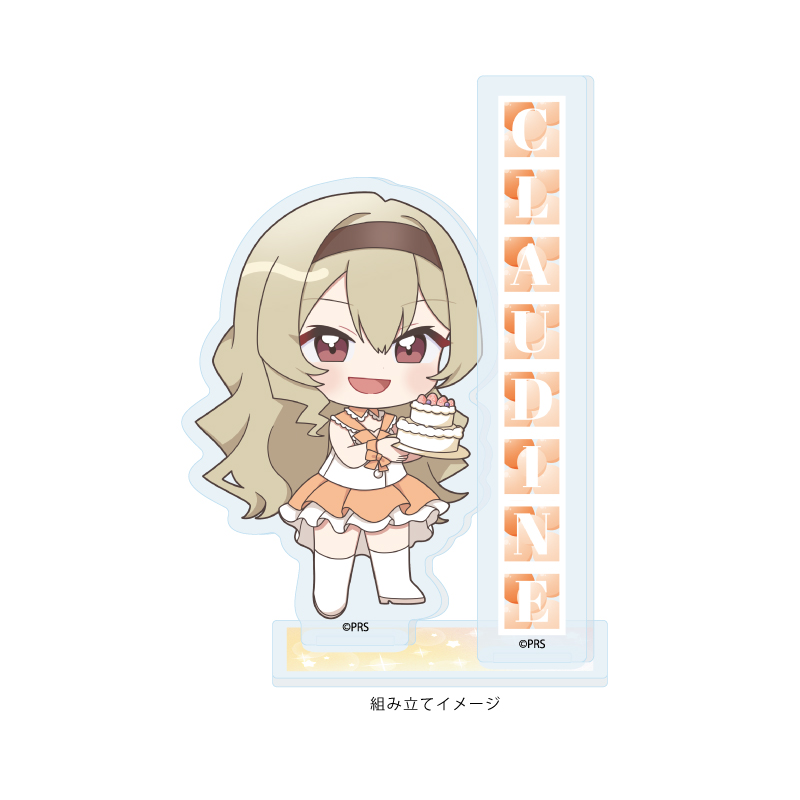Acrylic Stand Plate "Shojo Kageki Revue Starlight" 07 Saijo Claudine Celebration Ver. (Mini Character Illustration)