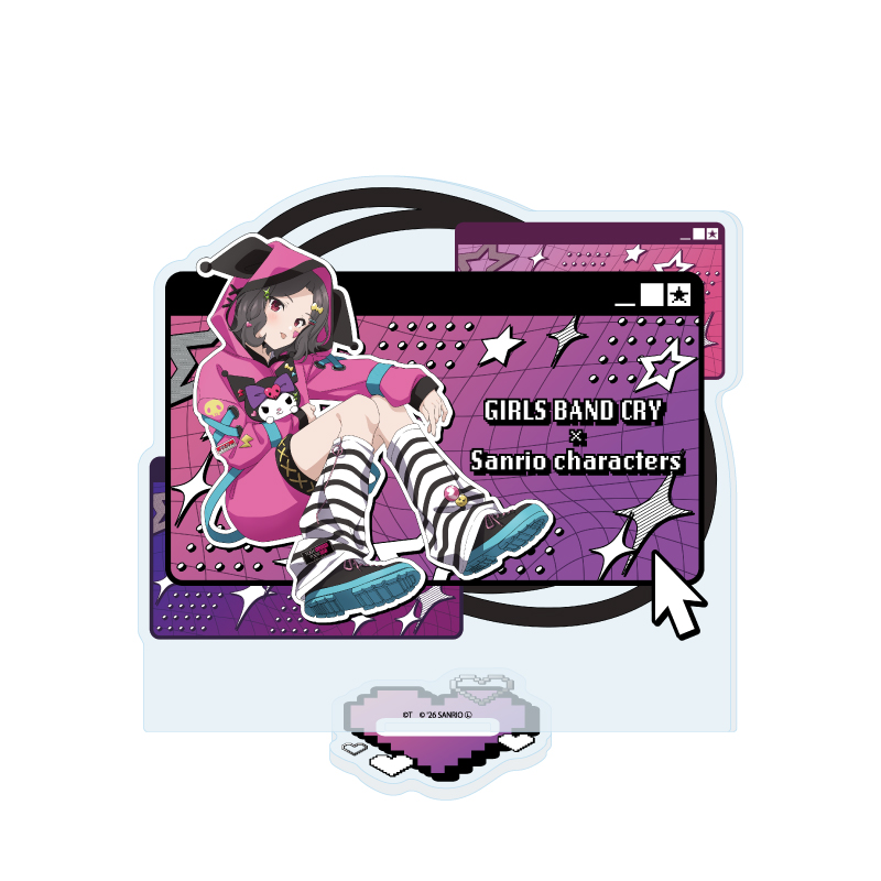 Acrylic Stand "Girls Band Cry" x Sanrio Characters 31 Ebizuka Tomo x Kuromi (Collaboration Illustration)