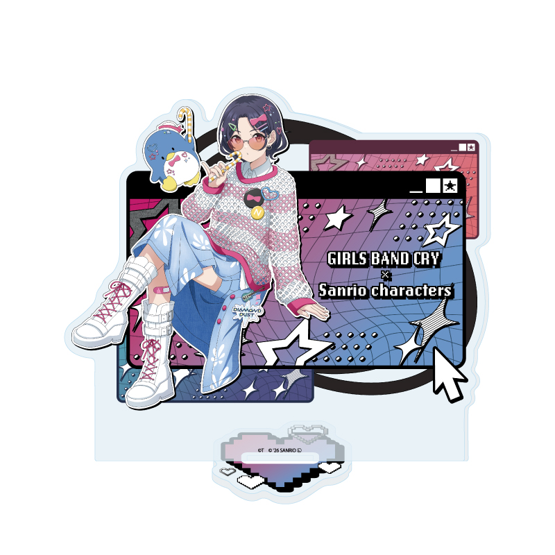 Acrylic Stand "Girls Band Cry" x Sanrio Characters 34 Nana x Tuxedosam (Collaboration Illustration)