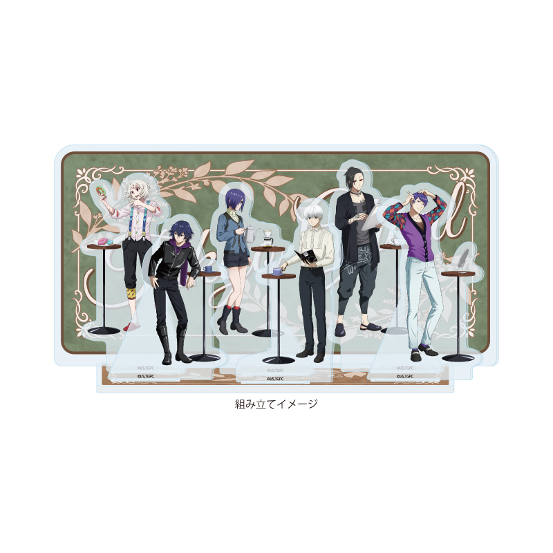 Premium Acrylic Diorama Plate "Tokyo Ghoul" 01 Group Design Daily Life Ver. (Original Illustration)
