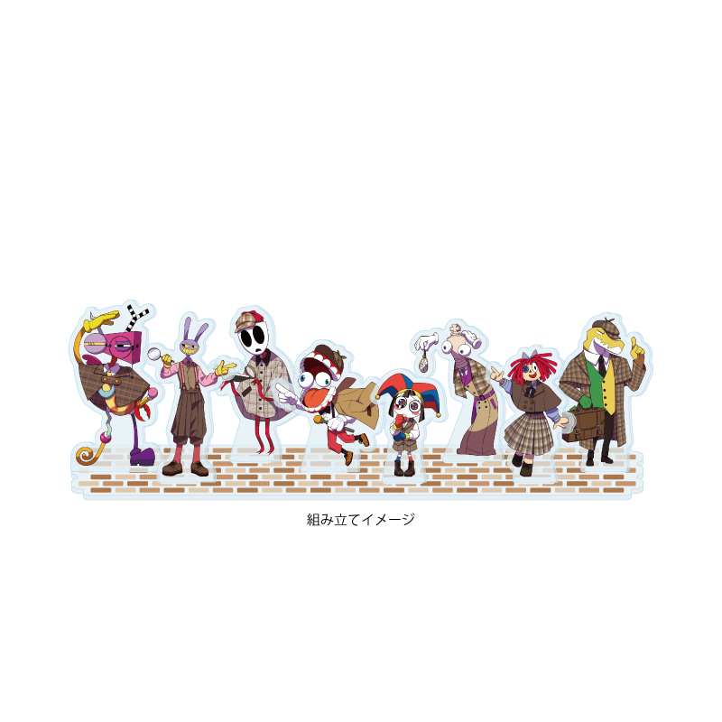 Acrylic Diorama "The Amazing Digital Circus" 02 Detective Ver. (Original Illustration)