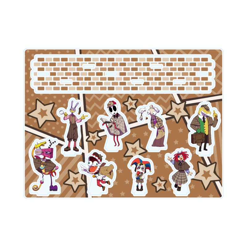 Acrylic Diorama "The Amazing Digital Circus" 02 Detective Ver. (Original Illustration)