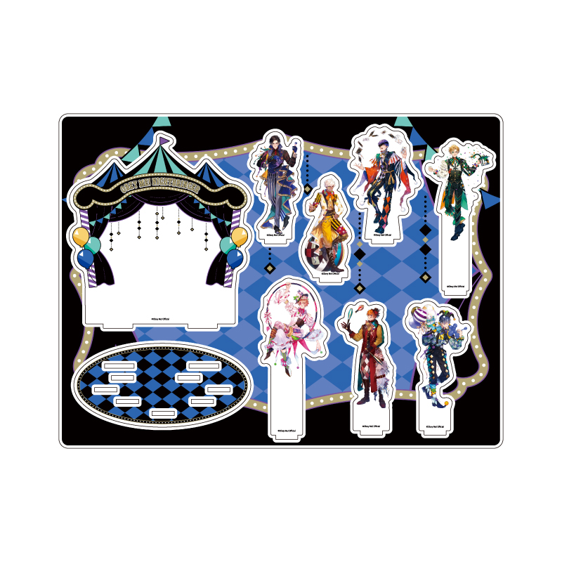 Acrylic Diorama "Obey Me! Nightbringer" 01 Group Design (Original Illustration)