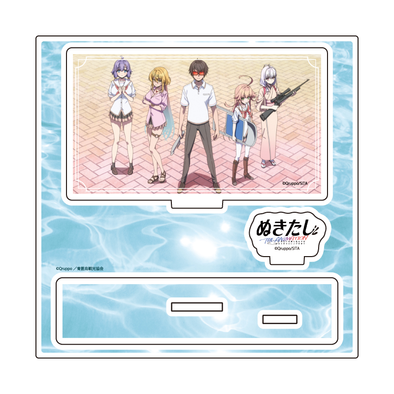 Acrylic Stand Plate "Nukitashi THE ANIMATION" 02 B Design (Scenes Illustration)